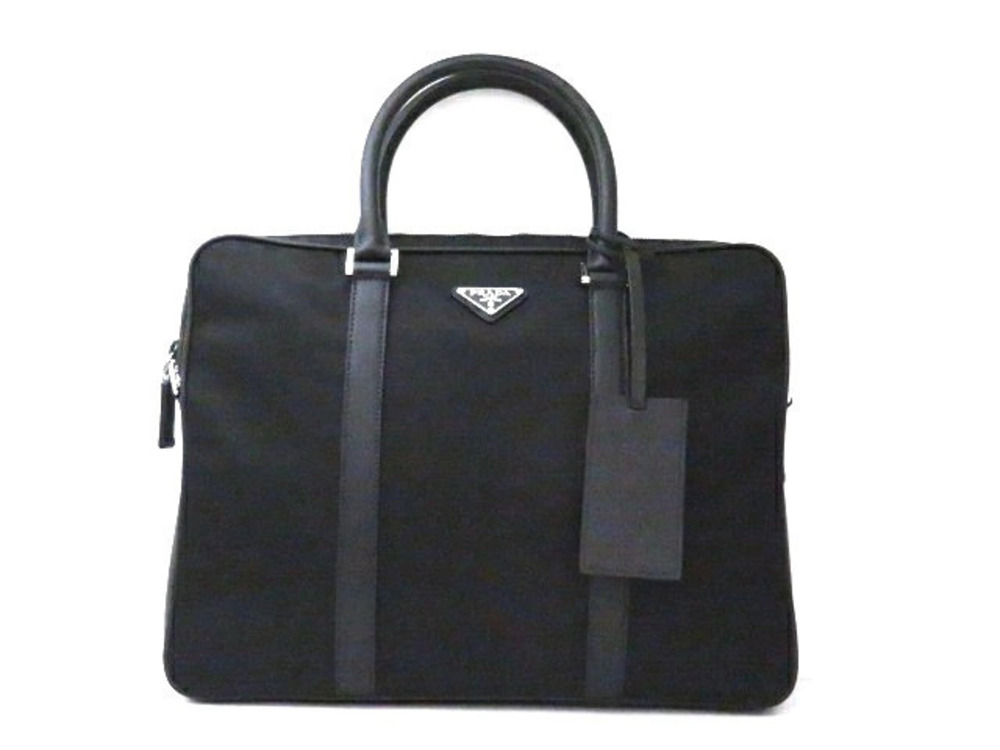 Prada Business Bag Briefcase Tessuto Black Saffiano